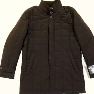 Cremieux Tyler Quilted Jacket Black 48R NWT $395 Lightweight Coat Dillard’s
